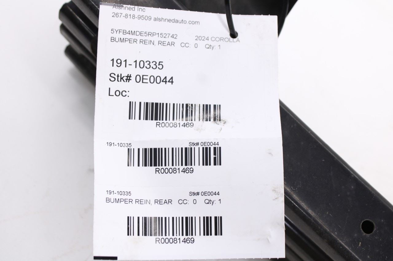 22-2024 Toyota Corolla LE Rear Bumper Reinforcement Impact Bar Beam 52171-0237012