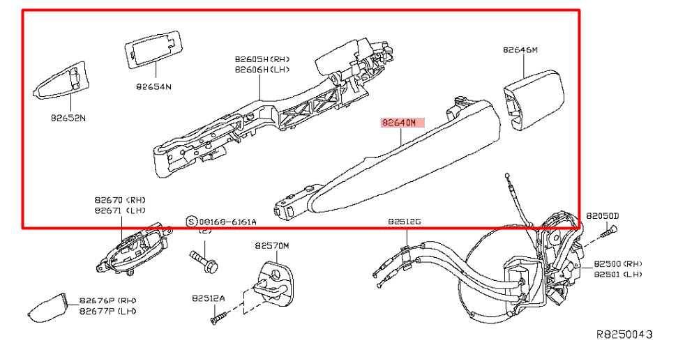 2013-20 Nissan Pathfinder SV 3.5L Rear Passenger Right Side Door Exterior Handle - Alshned Auto Parts