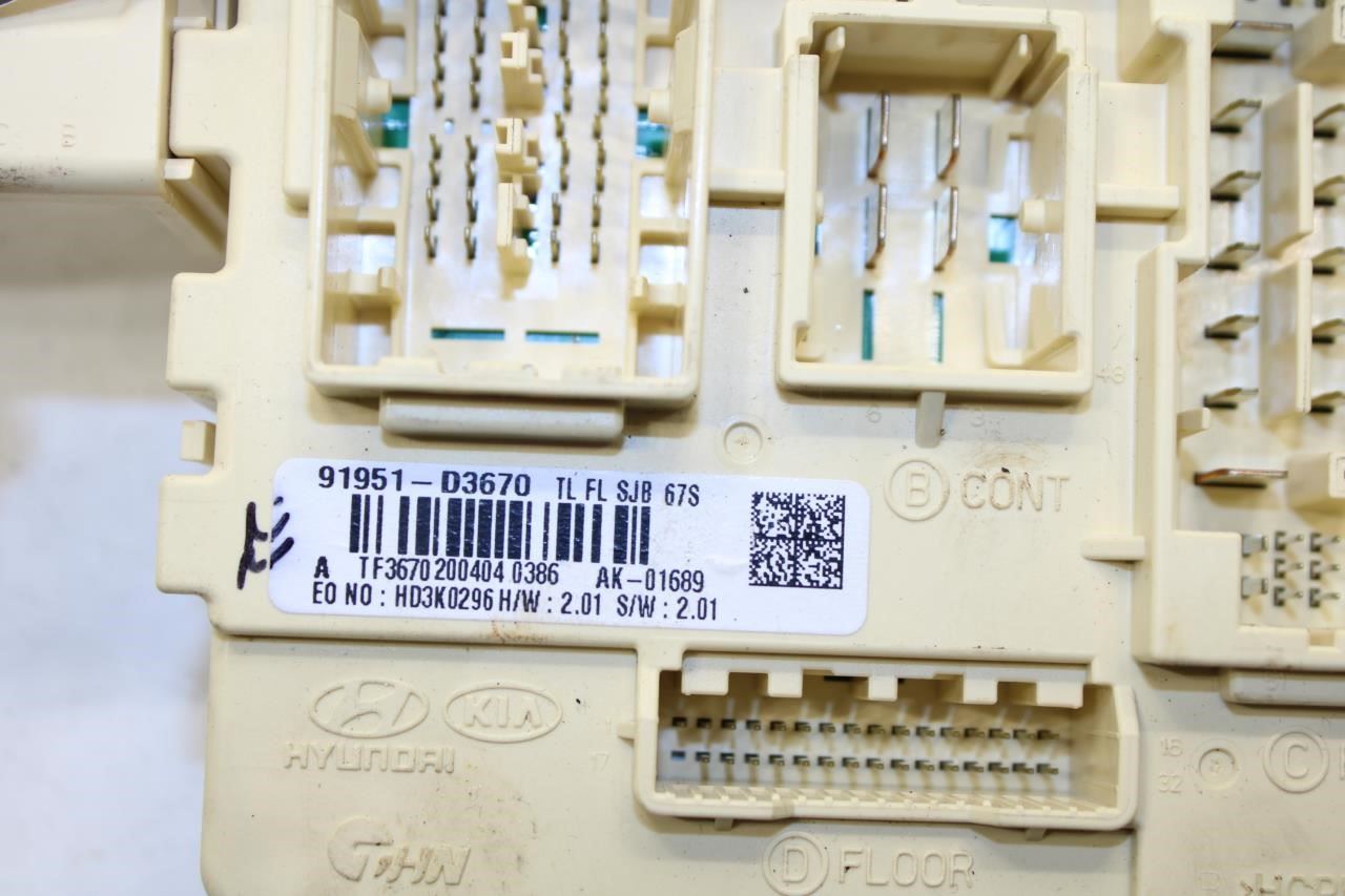 19-21 Hyundai Tucson Value 2.0L Cabin Instrument Panel Fuse Relay Junction Block - Alshned Auto Parts