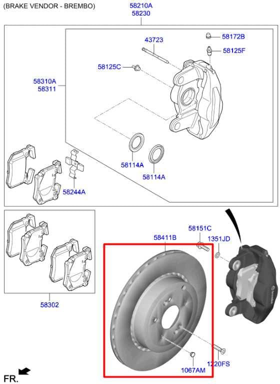2018-23 Kia Stinger GT2 AWD Rear Right and Left Side Brake Disc Rotor Brembo Set - Alshned Auto Parts