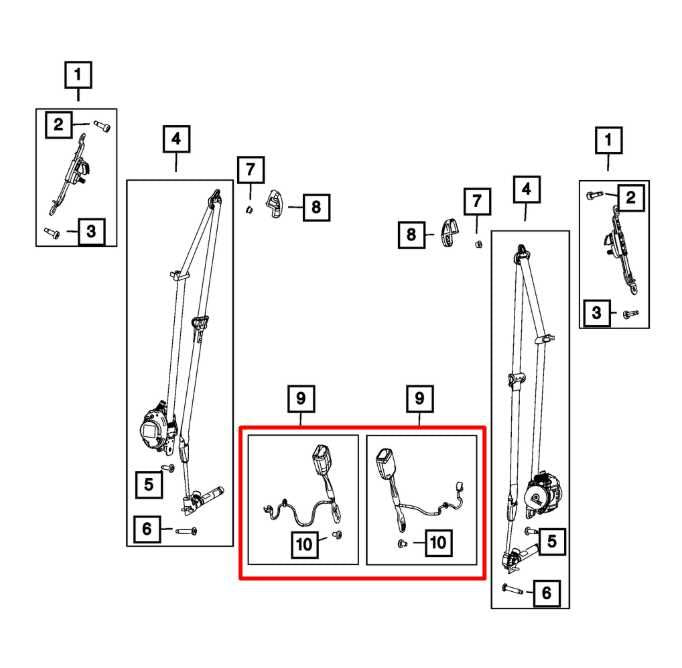 18-23 Jeep Compass Latitude Front RH or LH Side Seat Belt Buckle 5SV08DX9AD OEM - Alshned Auto Parts