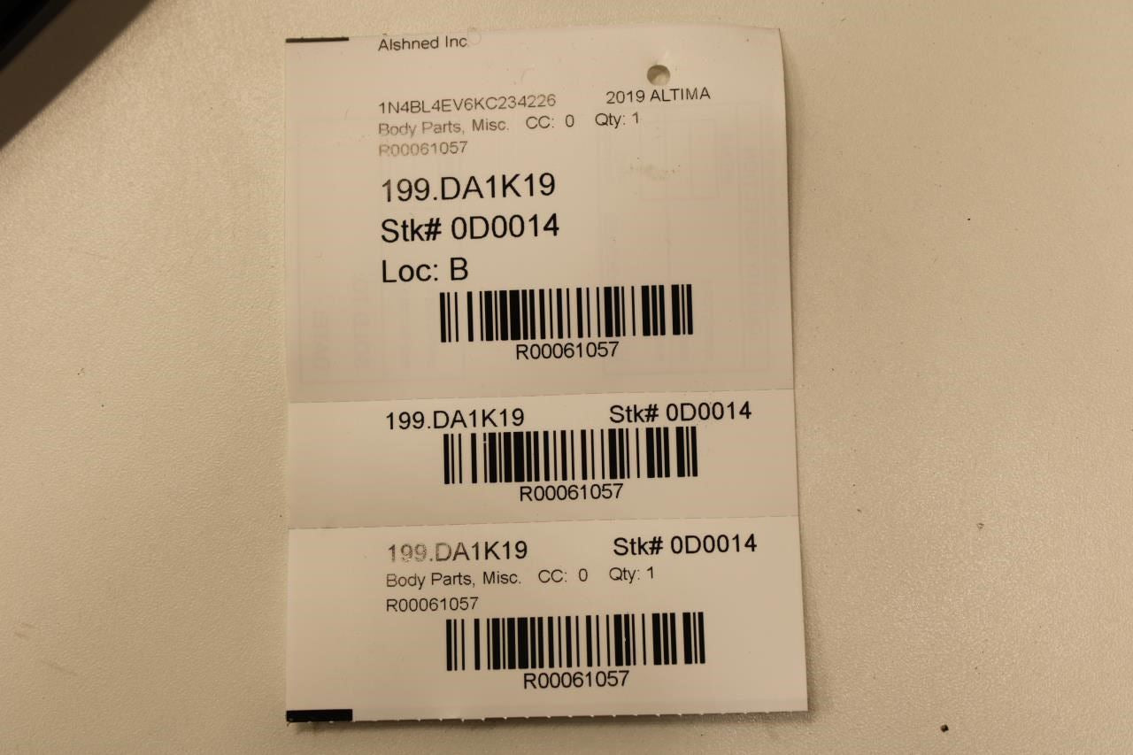 2019-2020 Nissan Altima SL Front Right Door Weatherstrip On Body 76921-6CA0A OEM - Alshned Auto Parts