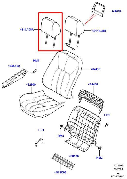 10-12 Land Rover Range Rover HSE 4WD Front Right and Left Side Seat Headrest Set - Alshned Auto Parts