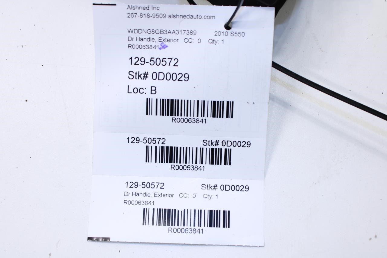 2007-11 Mercedes-Benz S550 Front LH Door Exterior Handle 221-760-09-70-9999 OEM - Alshned Auto Parts