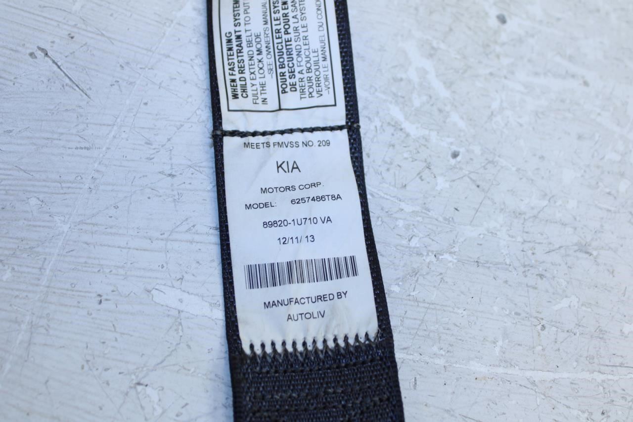 13-15 Kia Sorento EX Rear RH Side 2nd Row Seat Belt Retractor 89820-1U710VA OEM - Alshned Auto Parts