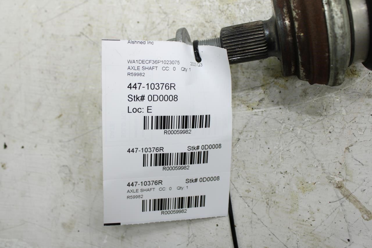 19-2024 Audi Q3 S Line AWD Rear Right Side CV Axle Half Shaft 3Q0-501-204-B OEM - Alshned Auto Parts