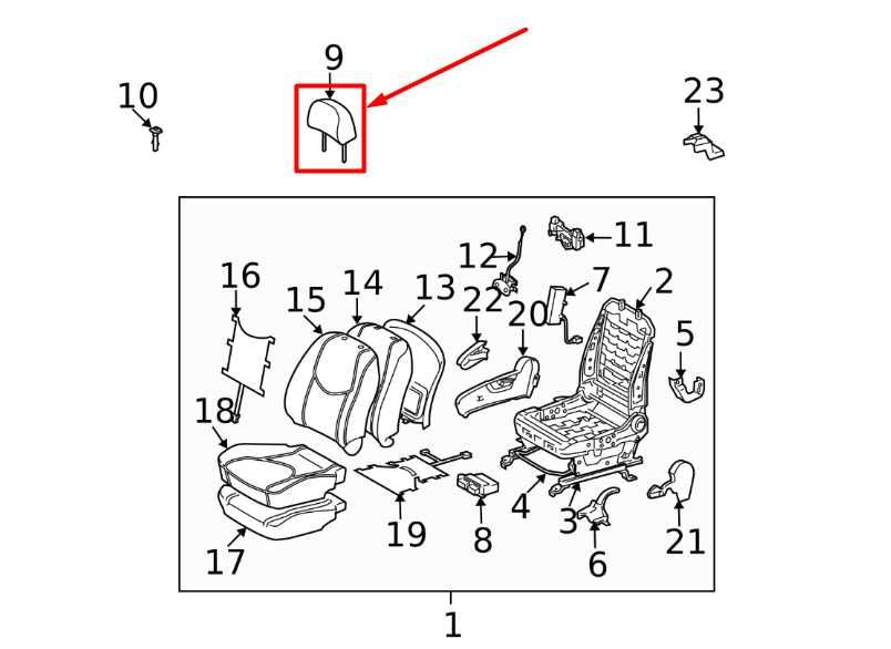 2010-2012 Toyota RAV4 Front Left or Right Side Seat Headrest 71910-42161-B4 OEM - Alshned Auto Parts