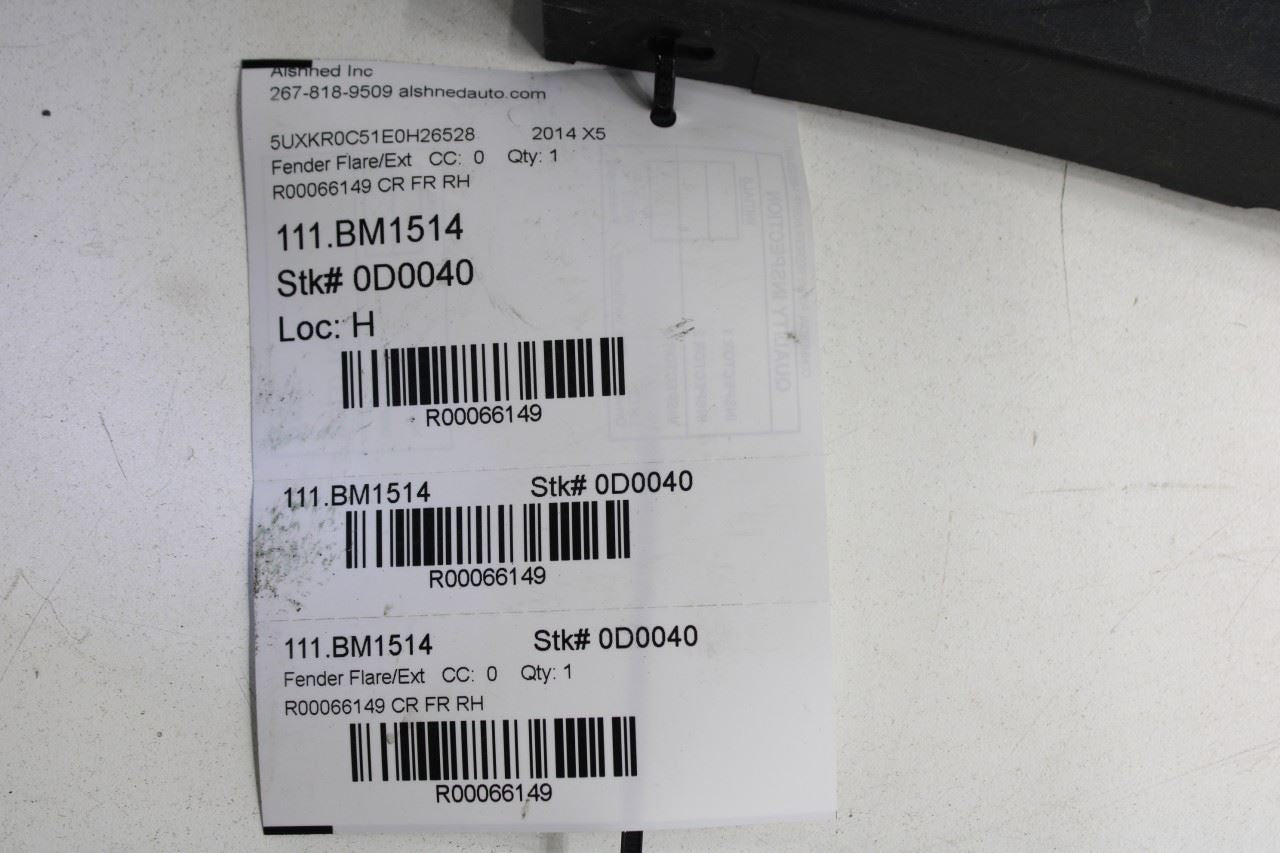 2014-18 BMW X5 xDrive35i Front Right Side Wheel Arch Fender Molding Flare *ReaD* - Alshned Auto Parts