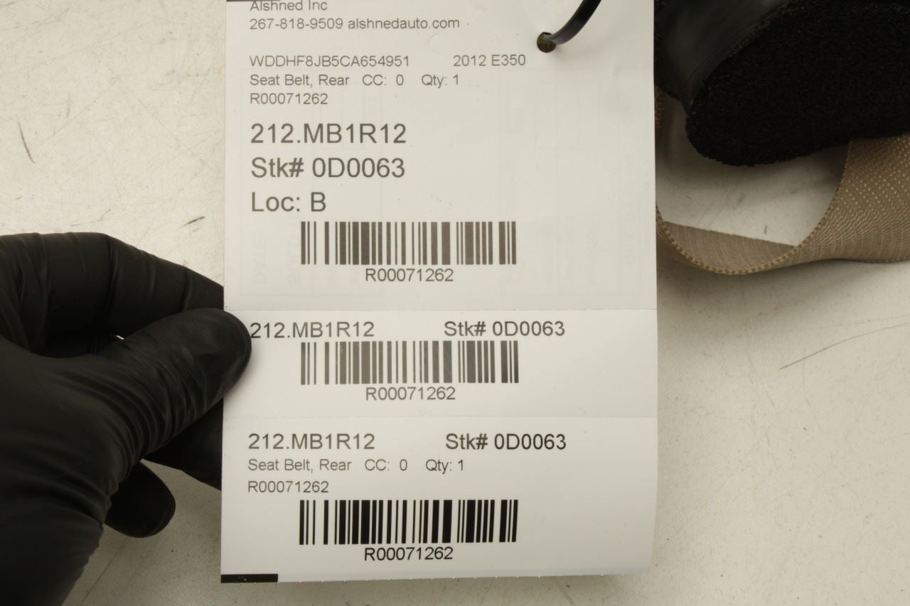 10-16 Mercedes-Benz E350 Sport 4Matic Rear Left Side 2nd Row Seat Belt Retractor - Alshned Auto Parts