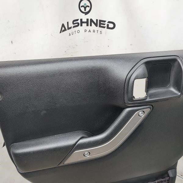 2011-2017 Jeep Wrangler Rear Left Driver Door Trim Panel 1QJ39DX9AF OEM - Alshned Auto Parts