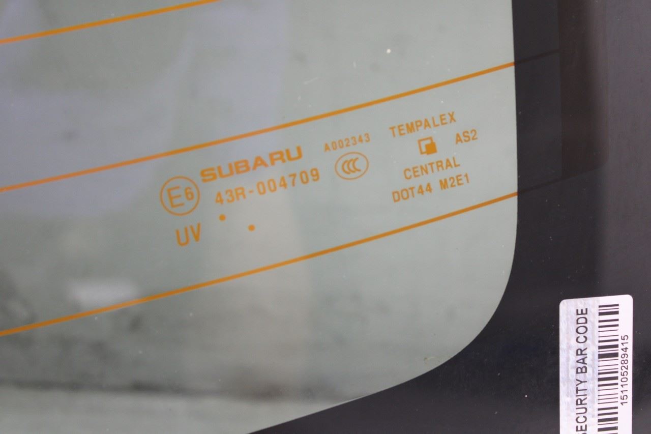 2015-2021 Subaru WRX Premium Rear Back Window Glass 65109FJ001 OEM - Alshned Auto Parts