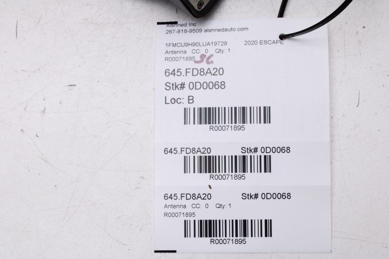 2020 Ford Escape SEL Roof Exterior Shark Fin Radio Antenna JD9T-19K351-AA OEM - Alshned Auto Parts