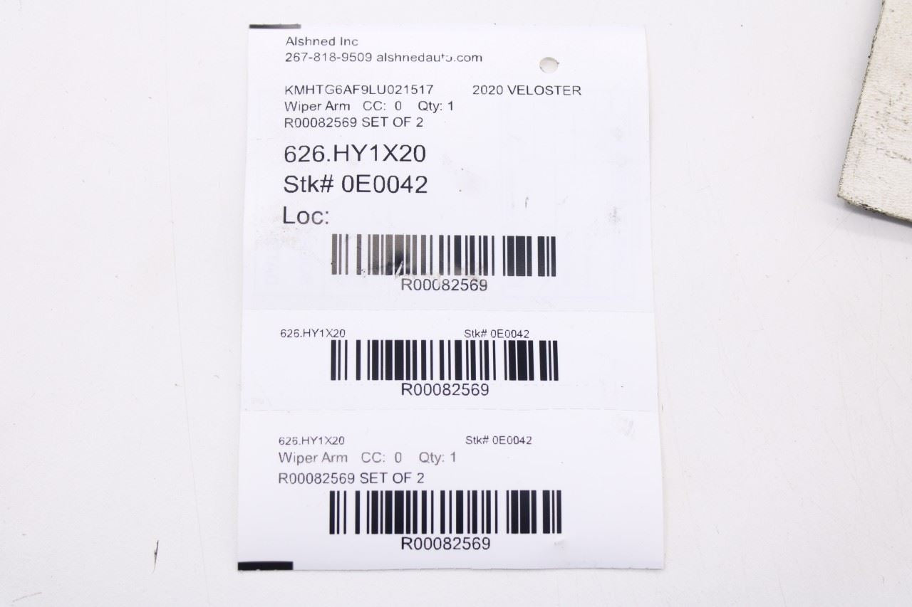 2019-2021 Hyundai Veloster 2.0L Front Left and Right Side Windshield Wiper Arm 14