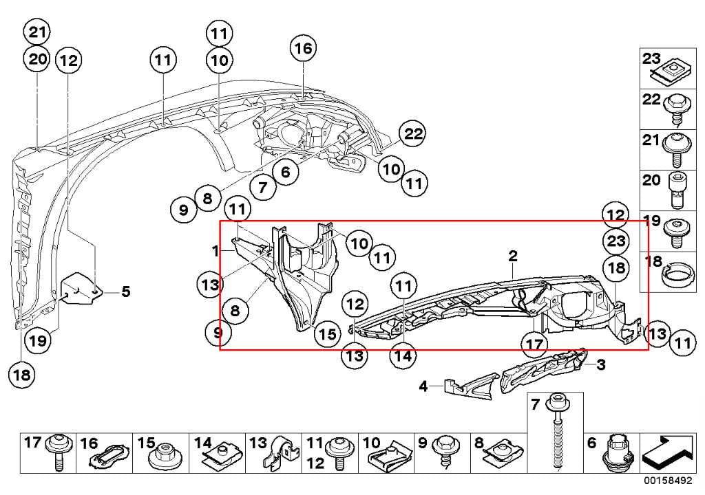 07-13 BMW X5 xDrive35i Front Fender Driver Left Side Upper Support Mount Bracket1