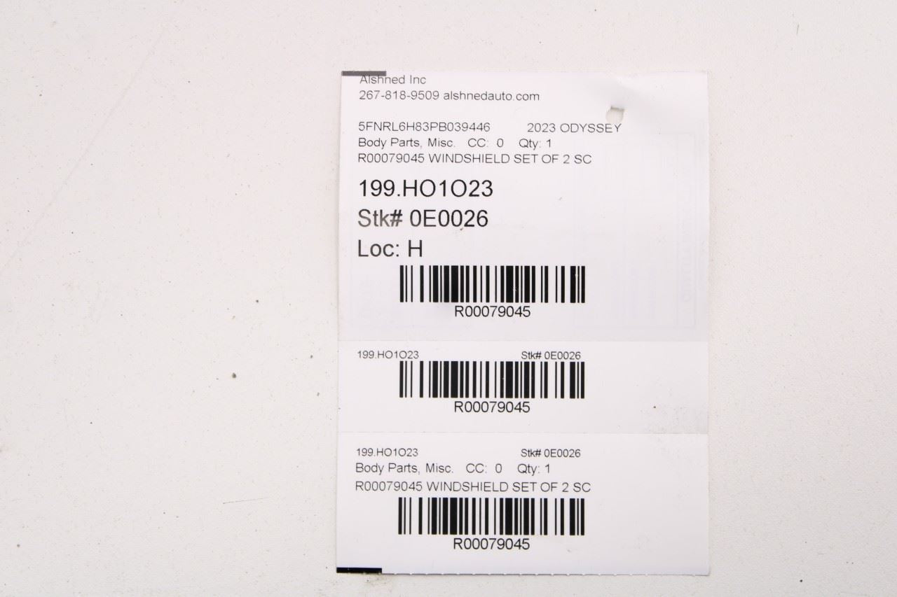2018-26 Honda Odyssey Touring Front Windshield RH LH Side Drip Seal Molding Set - Alshned Auto Parts
