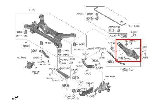 2020-2023 Hyundai Sonata SE FWD Rear Right Side Lower Control Arm 55211-L0000 - Alshned Auto Parts