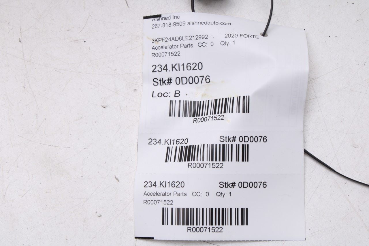 2019-23 Kia Forte LXS 2.0L FWD Accelerator Throttle Gas Pedal Sensor 32700F2100 - Alshned Auto Parts