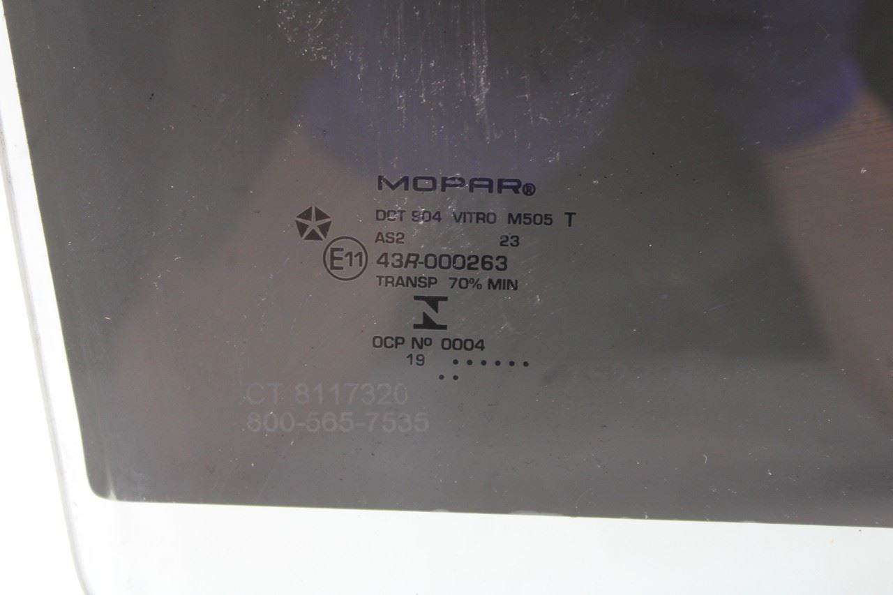 2011-2022 Ram 1500 Classic Crew Cab Front Right Door Window Glass 55112390AB OEM - Alshned Auto Parts