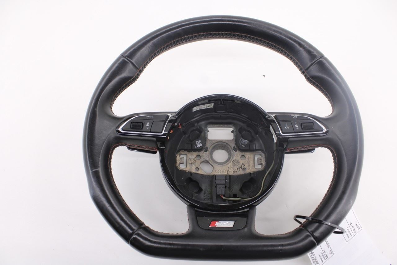 2013-14 Audi S4 Premium Plus 3.0L AWD Steering Wheel Leather w/ Control Buttons - Alshned Auto Parts