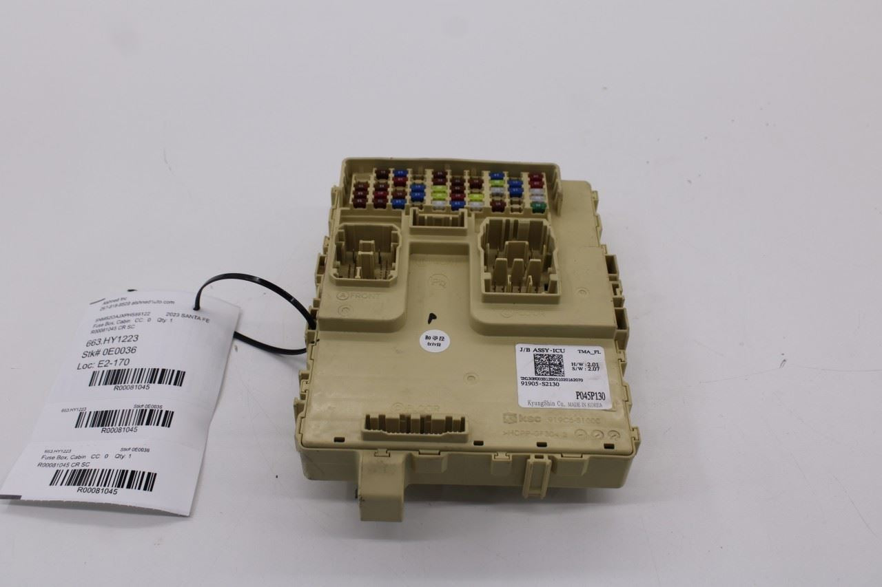 2021-23 Hyundai Santa Fe 2.5L Cabin Instrument Panel Fuse Junction Block *ReaD* - Alshned Auto Parts