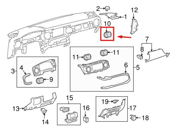 2015-2023 Toyota Tacoma Dashboard Right Outer Air Vent Grille 55061-04050-C0 OEM - Alshned Auto Parts