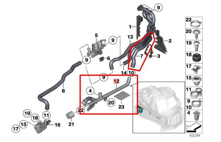 2013-15 BMW 750i xDrive 4.4L Engine Radiator Water Coolant Hose Pipe 17127619711 - Alshned Auto Parts