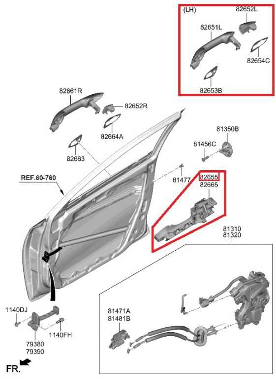 2019-2024 Kia Forte LXS Front Left Driver Side Exterior Door Handle 82651-M6210 - Alshned Auto Parts