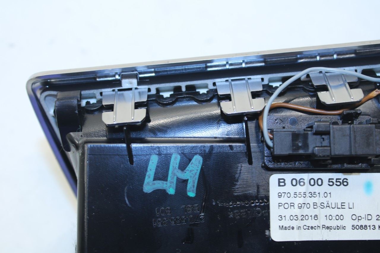 10-16 Porsche Panamera 4 Driver Left Side Lower B-Pillar Air Vent Louver Grille - Alshned Auto Parts