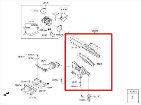 2019-2020 Kia Sorento LX 3.3L FWD Air Intake Cleaner Assembly 28110C5250 OEM - Alshned Auto Parts