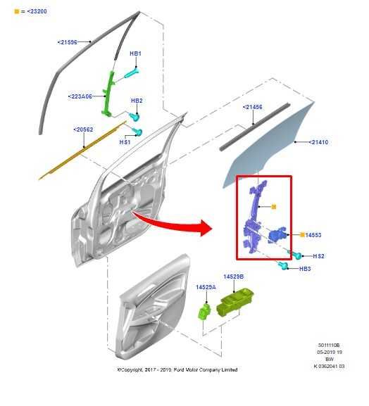 2018-2022 Ford EcoSport Front Left Door Window Regulator w/ Motor GN15-A23201-HB - Alshned Auto Parts