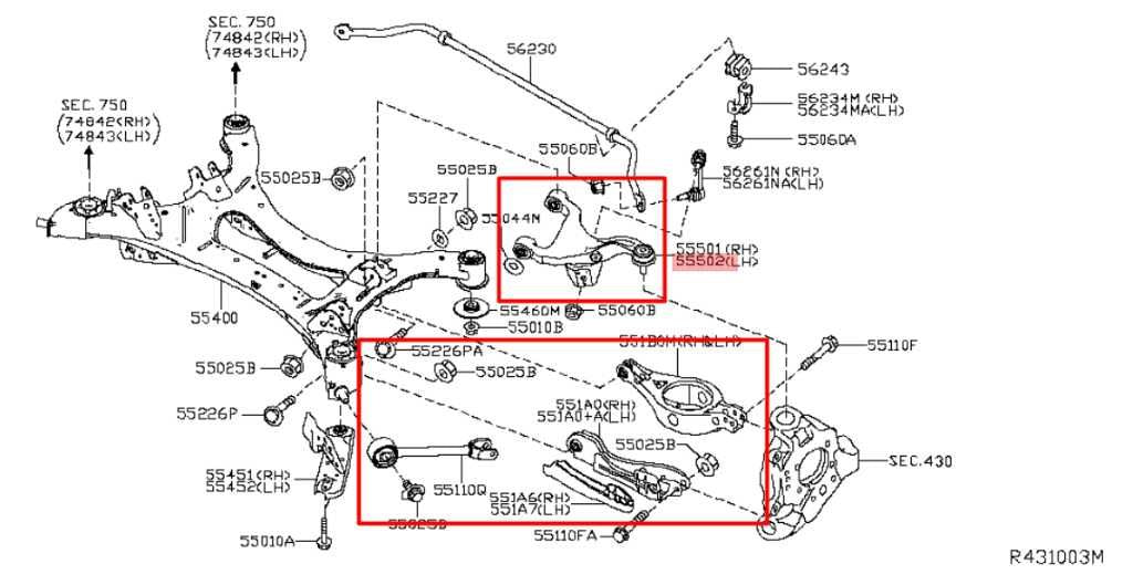 14-20 Infiniti QX60 FWD Rear Suspension LH Side Lower and Upper Control Arm Set - Alshned Auto Parts