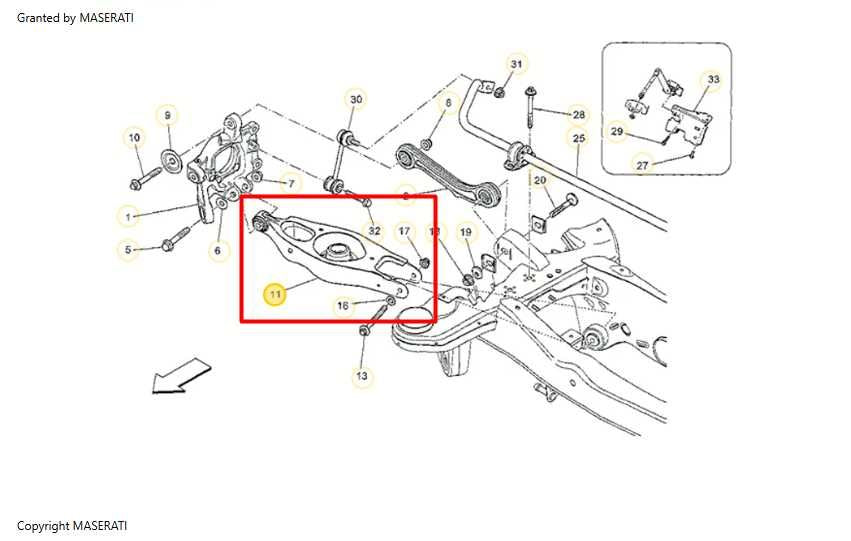 2017-2021 Maserati Ghibli 3.0L RWD Rear Right Side Suspension Lower Control Arm - Alshned Auto Parts
