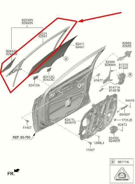 2020-2022 Hyundai Sonata SE Front Right Door Window Run Channel Fixed Vent Glass - Alshned Auto Parts