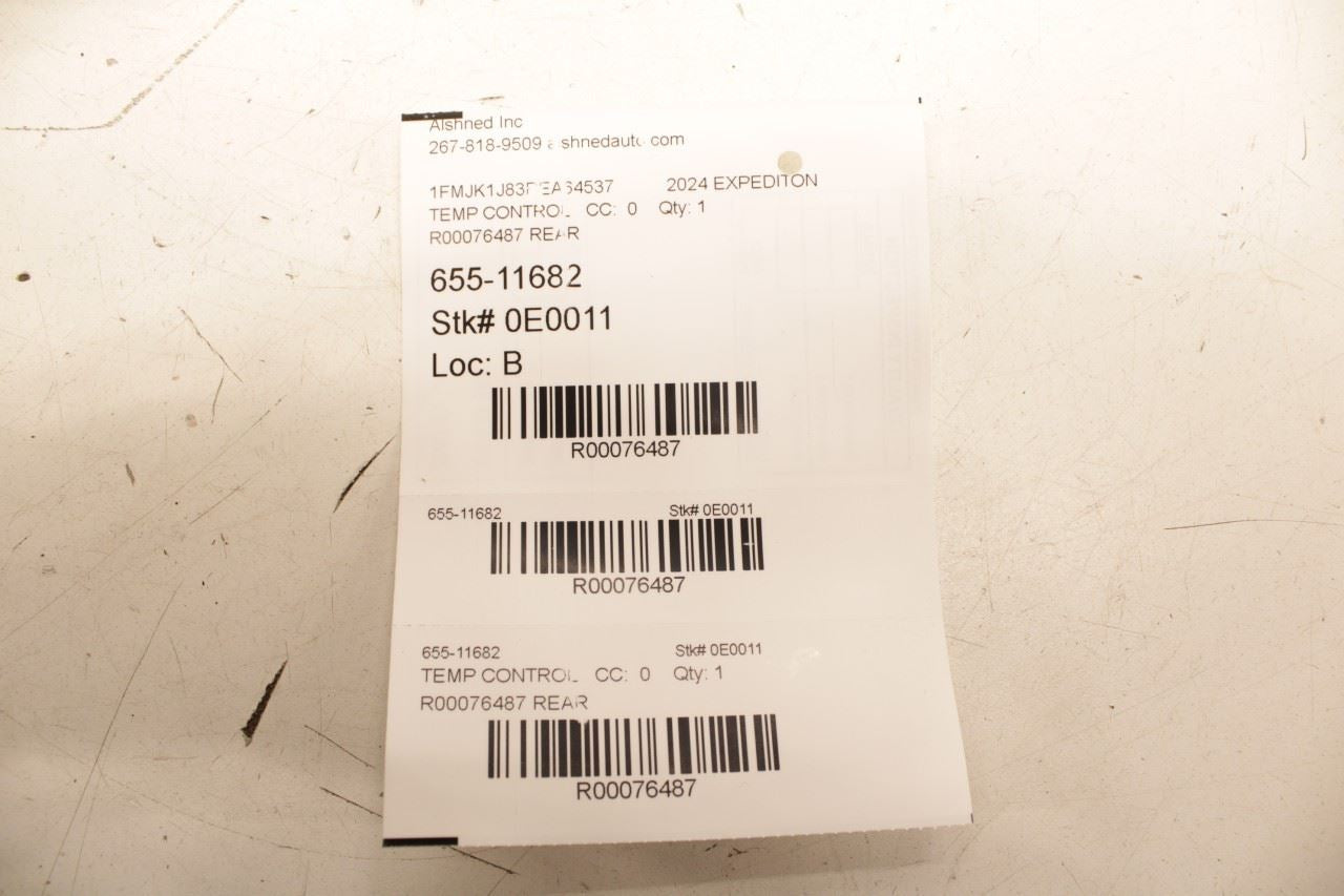 2022-2024 Ford Expedition MAX XLT Rear AC Heater Temperature Climate Control - Alshned Auto Parts