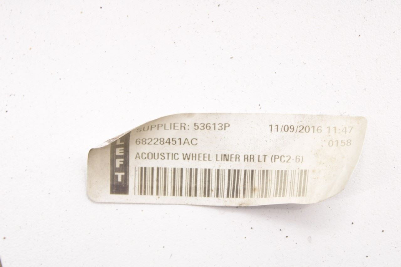 2017-20 Chrysler Pacifica Limited Rear Left Side Wheelhouse Liner Splash Shield - Alshned Auto Parts