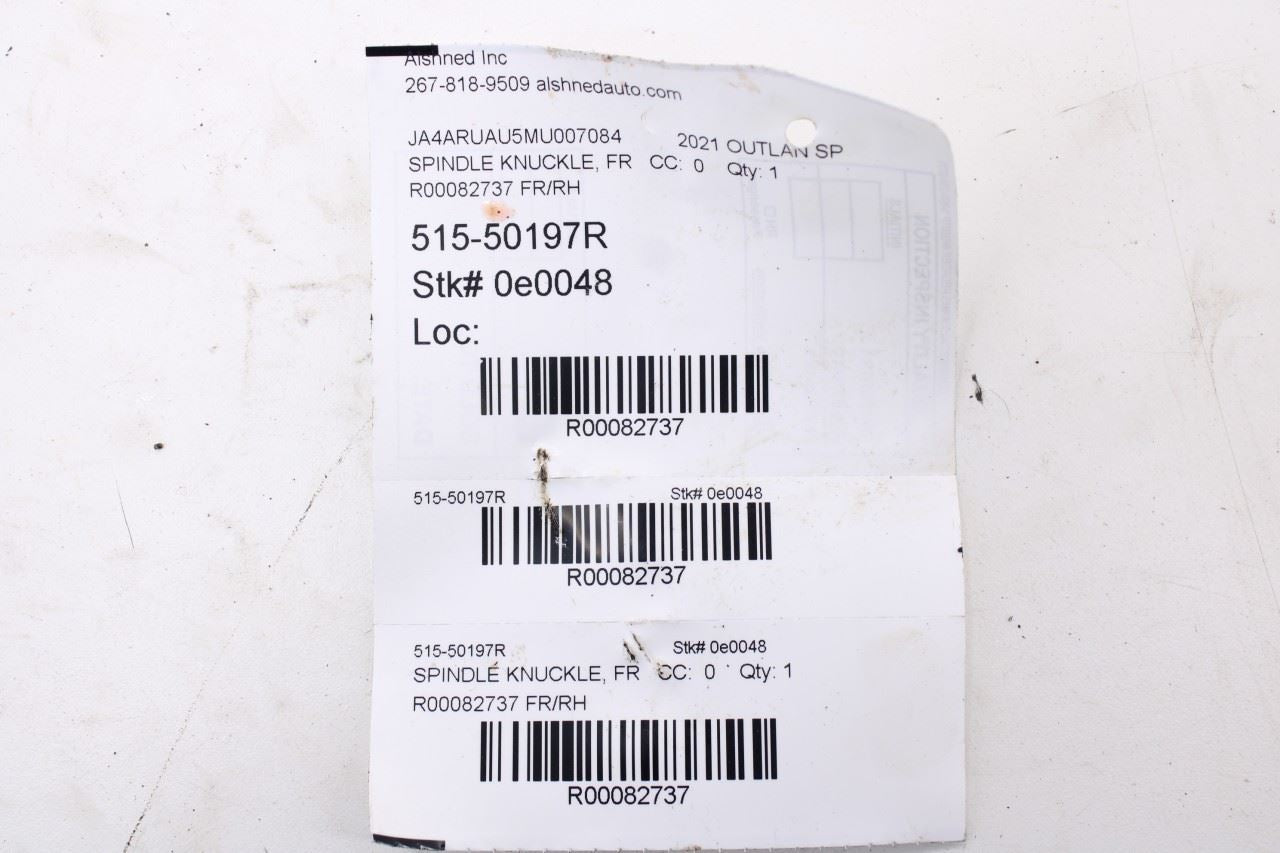 2011-2025 Mitsubishi Outlander Sport SE 4WD Front Right Side Spindle Knuckle Hub12