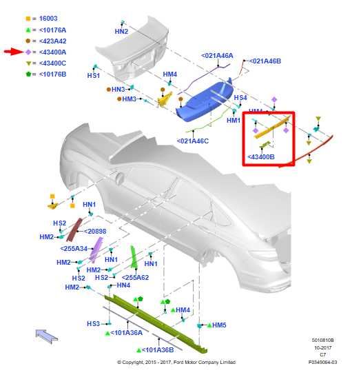 2017-20 Ford Fusion Rear Trunk Deck Lid Release Handle Assembly w/ Backup Camera - Alshned Auto Parts