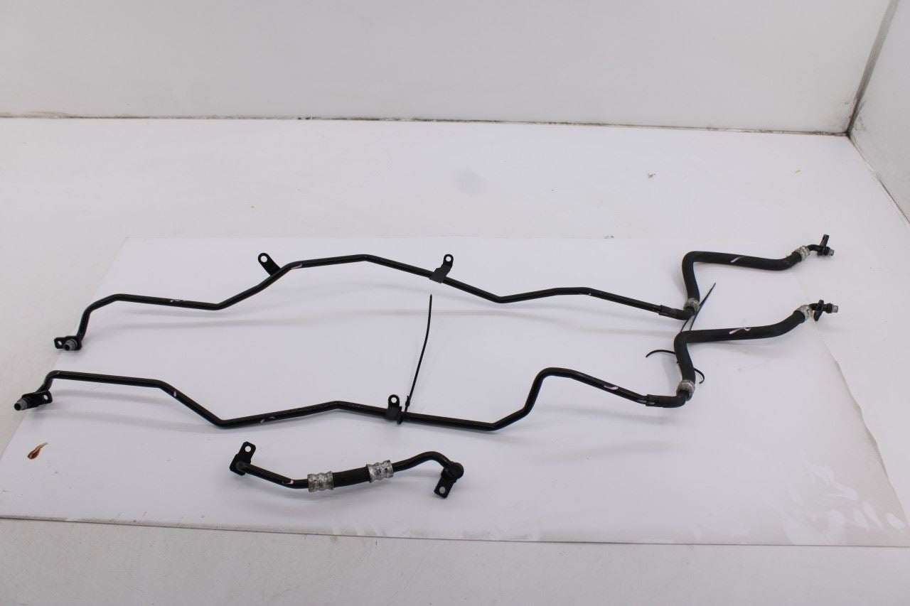 11-18 Porsche Cayenne S 4.8L Auto Transmission Inlet Outlet Oil Cooler Line Set0