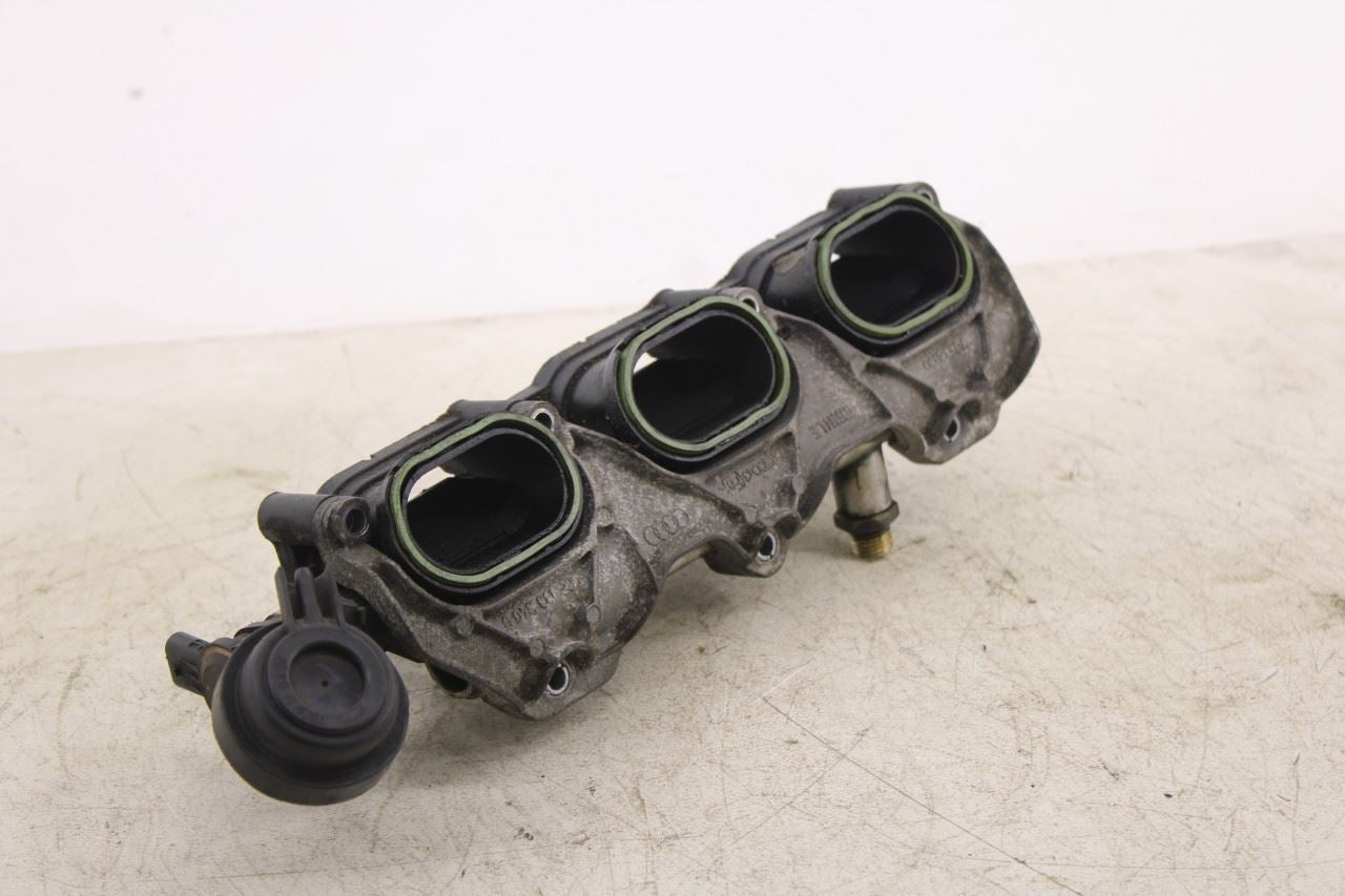 12-15 Audi A7 Premium 3.0L Right Side Engine Lower Intake Manifold w/ Injectors6