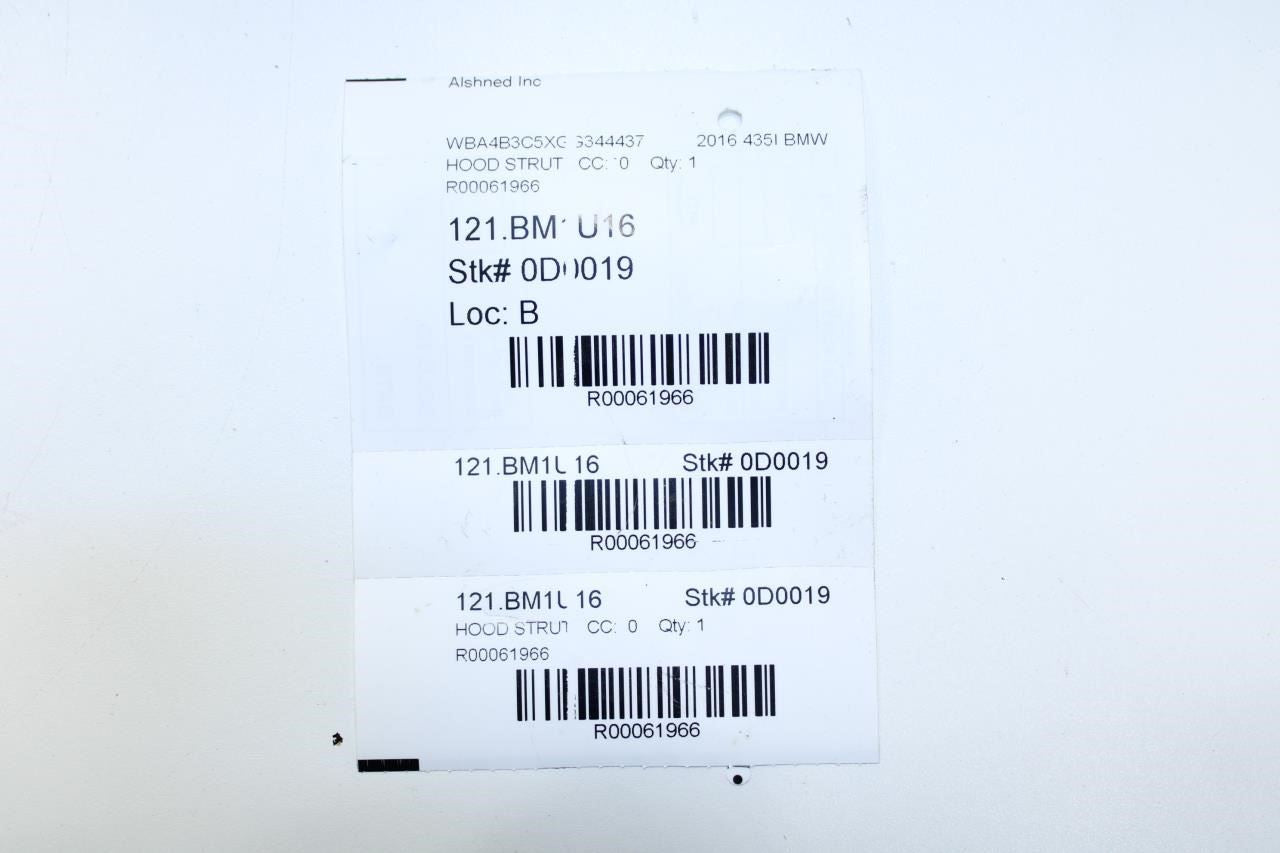 2014-16 BMW 435i Front RH and LH Hood Hinge Bracket Set w/ Shock 51237239233 OEM - Alshned Auto Parts