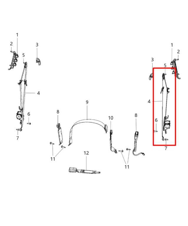 13-17 Ram 1500 Laramie Crew Cab 5.7L Front Driver Left Side Seat Belt Retractor - Alshned Auto Parts