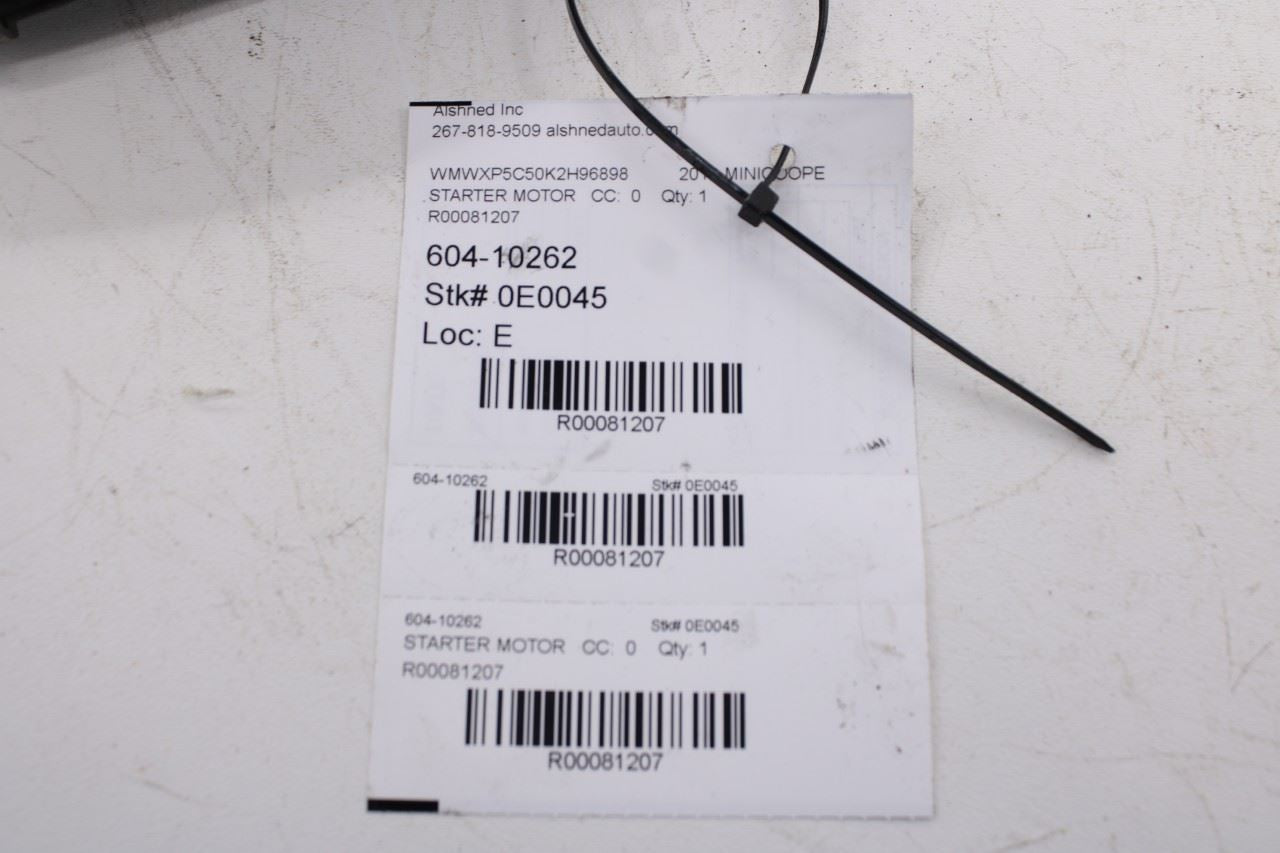 2013-2019 Mini Hardtop Cooper 1.5L Engine Starter Motor Assembly 7645979 OEM12