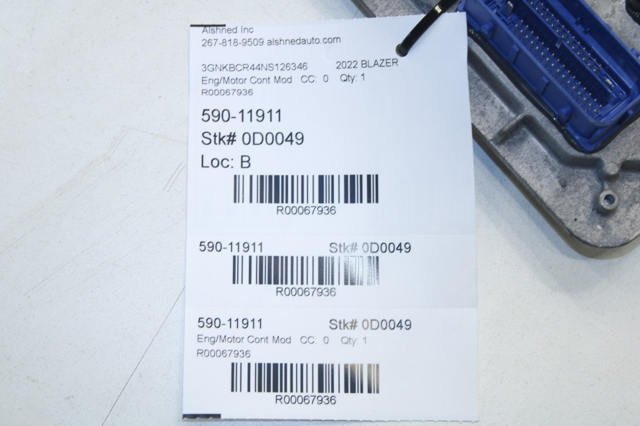 2020-2022 Chevrolet Blazer 2LT Engine Computer Control Module ECU ECM 12720273 - Alshned Auto Parts