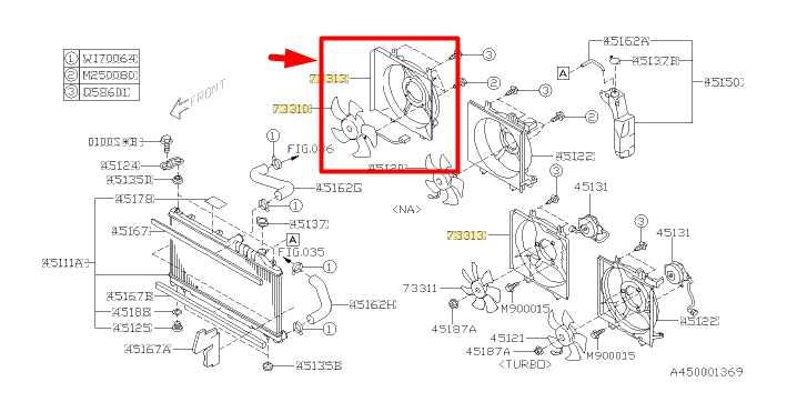 2007-2014 Subaru Legacy 2.5L RH Condenser Cooling Fan Motor Assy 73313AG02C OEM - Alshned Auto Parts