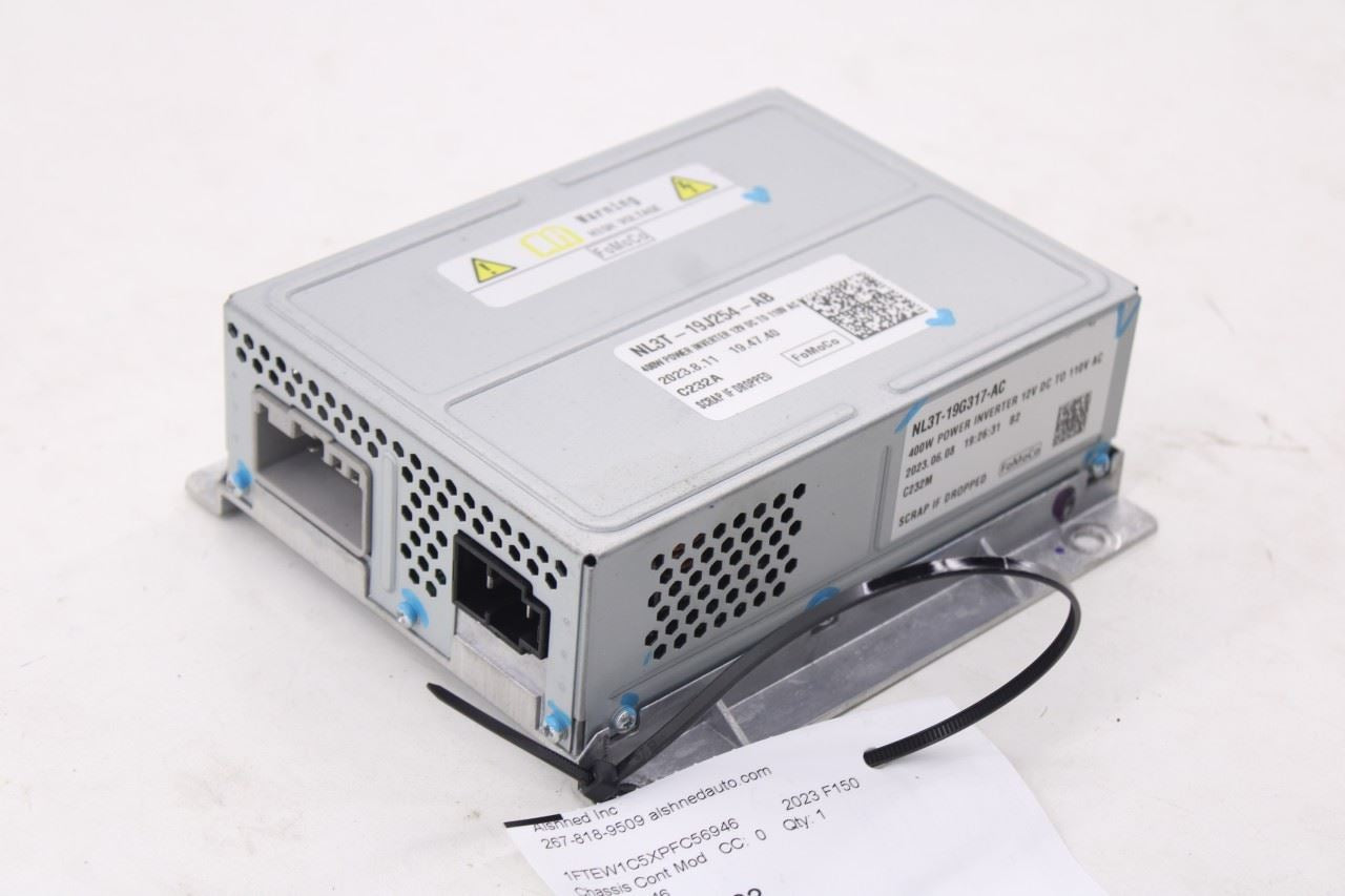 21-26 Ford F150 XLT Supercrew 5L Power Supply Voltage Inverter Converter Module1