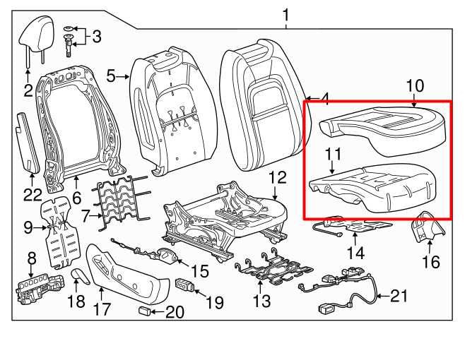 2016-2020 GMC Canyon Front Right Side Seat Lower Cushion 84657342 OEM *ReaD* - Alshned Auto Parts