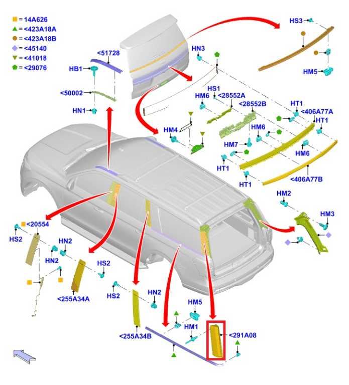 22-24 Ford Expedition MAX XLT RR Right D-Pillar Applique Molding NL1Z78291A08AA - Alshned Auto Parts