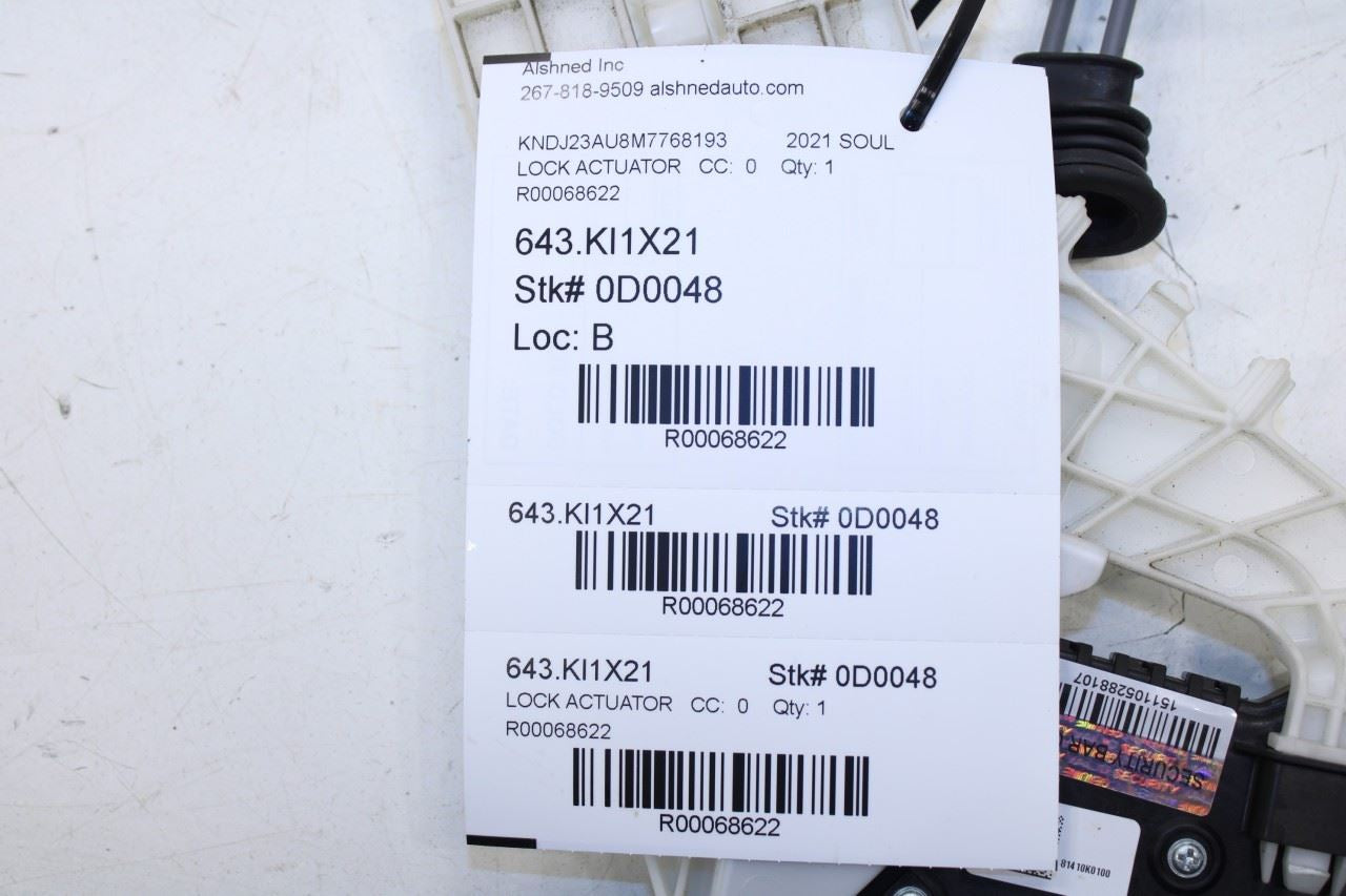 2020-2025 KIA Soul LX Rear Left Driver Side Door Lock Latch Actuator 81410-K0100 - Alshned Auto Parts