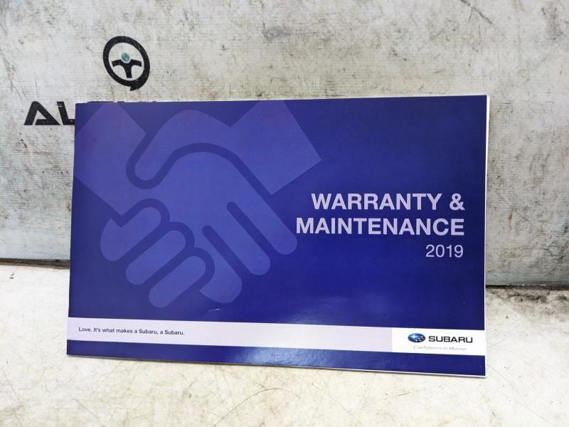 2019 Subaru Forester Owners Manual Set with Case MSA5M1902A OEM - Alshned Auto Parts