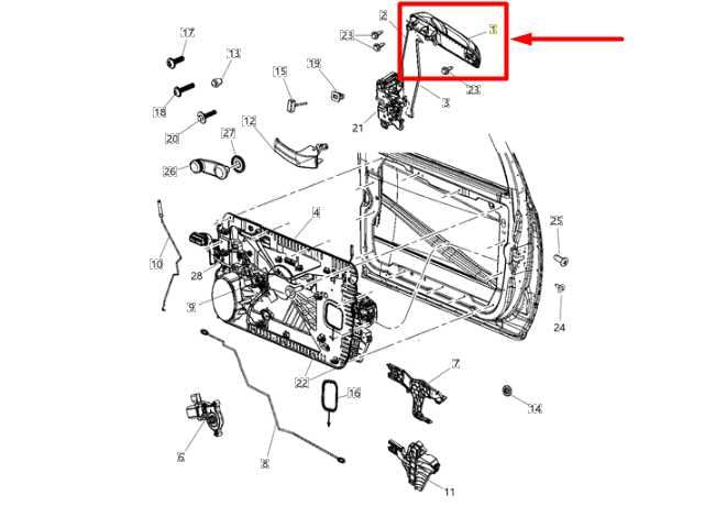 2011-2018 Ram 1500 Front Left Driver Side Door Exterior Handle 55112383AD OEM - Alshned Auto Parts